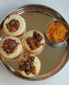 Dosa Muffins with Rajma Masala