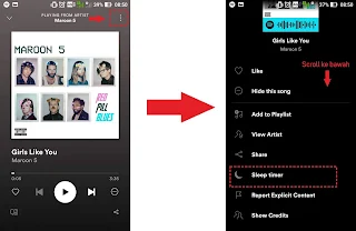 Cara Mengaktifkan Sleep Time di Spotify Android