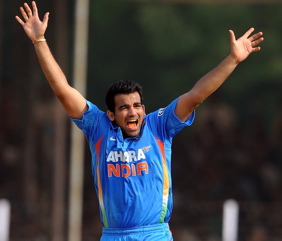 Indian face bowler Zaheer Khan 2011 world cup wallpapers