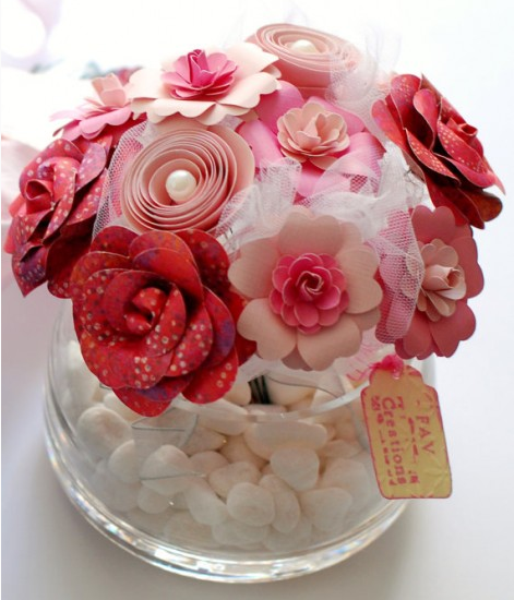 http://www.favcreations.com/product/handmade-paper-flowers-in-vase-pink/