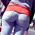 Candid Jeans Round Ass
