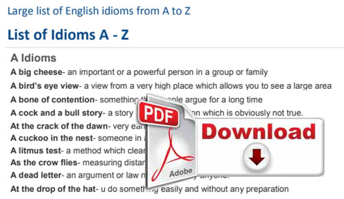 List of Important Idioms and Phrases PDF – WestBengalJob.in