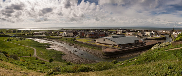 Photo of a wide view of Maryport from Mote Hill