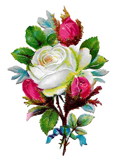 rose flower shabby chic digital clip art craft supplies download