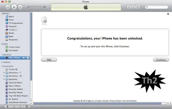 Open your iPhone locked using iTunes