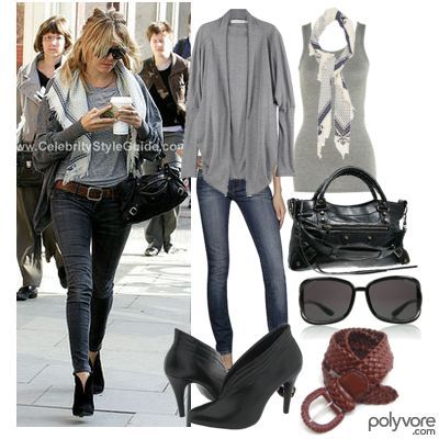 LOOK OF THE DAY: THE SIENNA CHIC INBETWEEN SEASON LOOK (polyvore.com&celebritystyleguide.com)