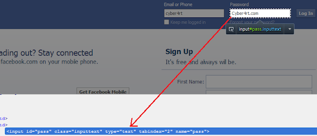 Mengintip Password Dengan Inspect Element