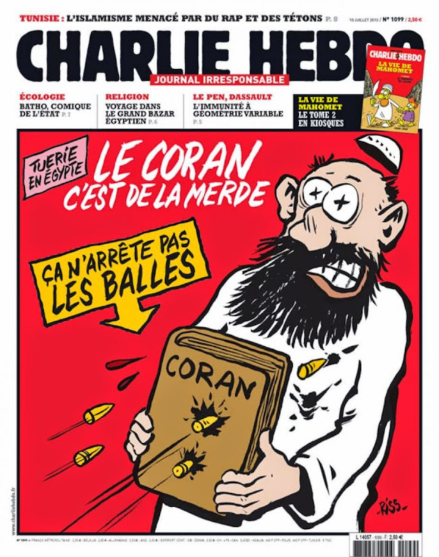 Inilah Gambar Kartun Nabi Muhammad  Karya Charlie Hebdo 