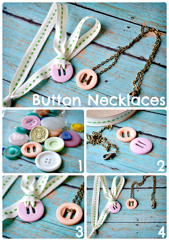 D.I.Y. Tutorial] A very eclectic Bib Necklace out of buttons! | Made By Molu