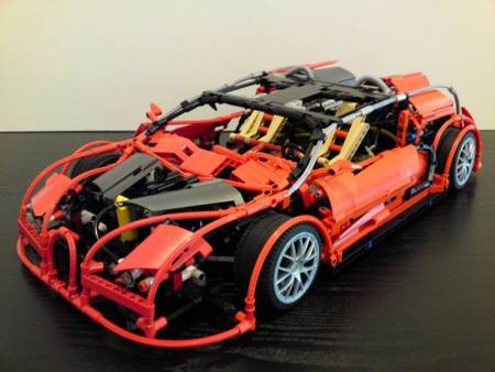 LEGO bricks version Bugatti Veyron