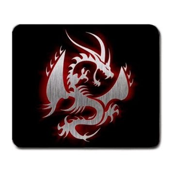 Red Dragon Red Steel Dragon Mouse Pad