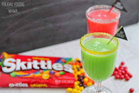 Skittles Game Face Fizz- This fruity and fizzy drink is fun for all ages! Make it in your favorite team colors for the big game.