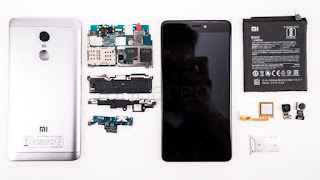 Xiaomi Redmi Note 4 taken apart, easily