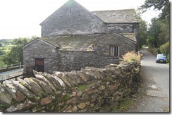 Townend barn side view and wall