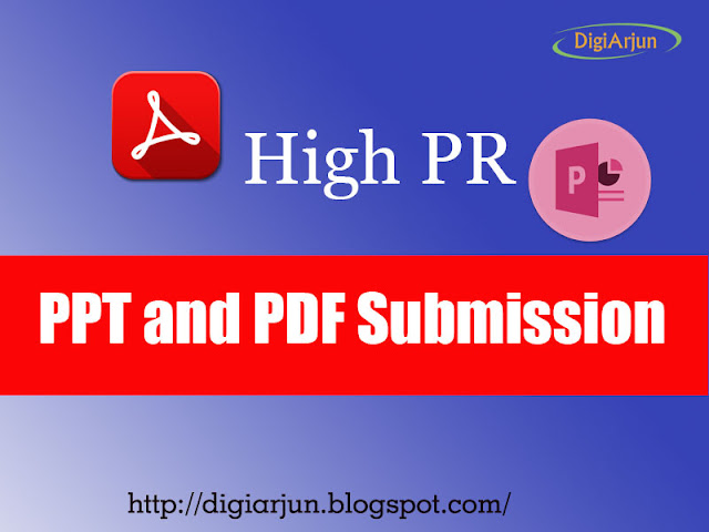 High DA and PA PPT and PDF Submission sites list