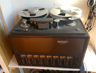 recording studio reel to reel tape machine recorder goat spoke to jack white about shrunkenheads