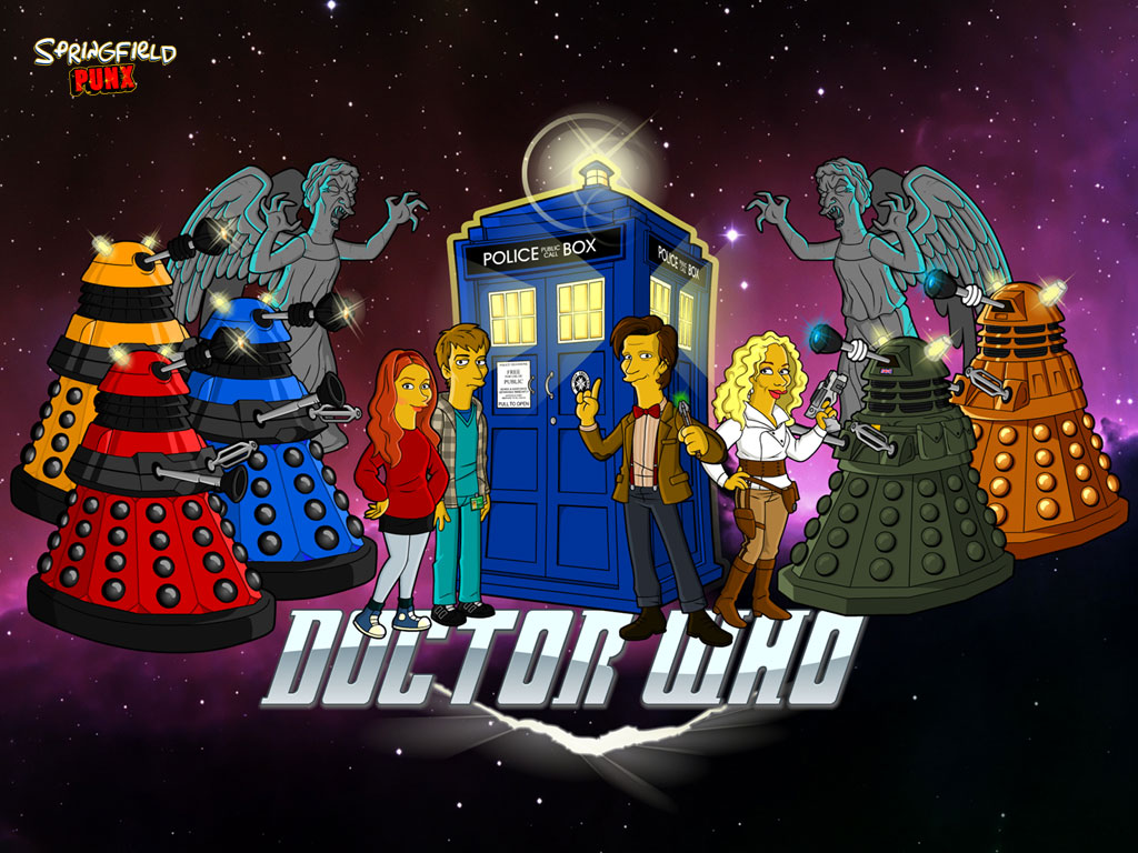 Springfield Punx: Doctor Who Wallpaper
