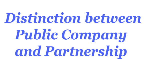 Distinction Between Public Company And Partnership The Law Study