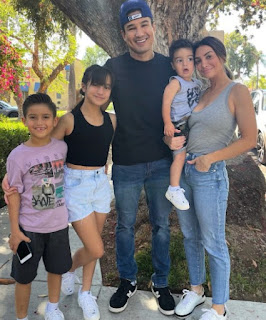 Courtney Laine Mazza with her husband Mario & their 3 kids