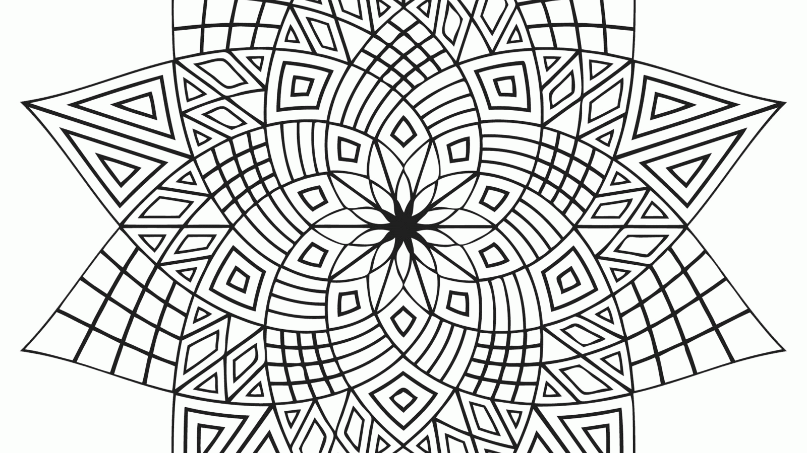 Geometric Design Coloring Pages To
