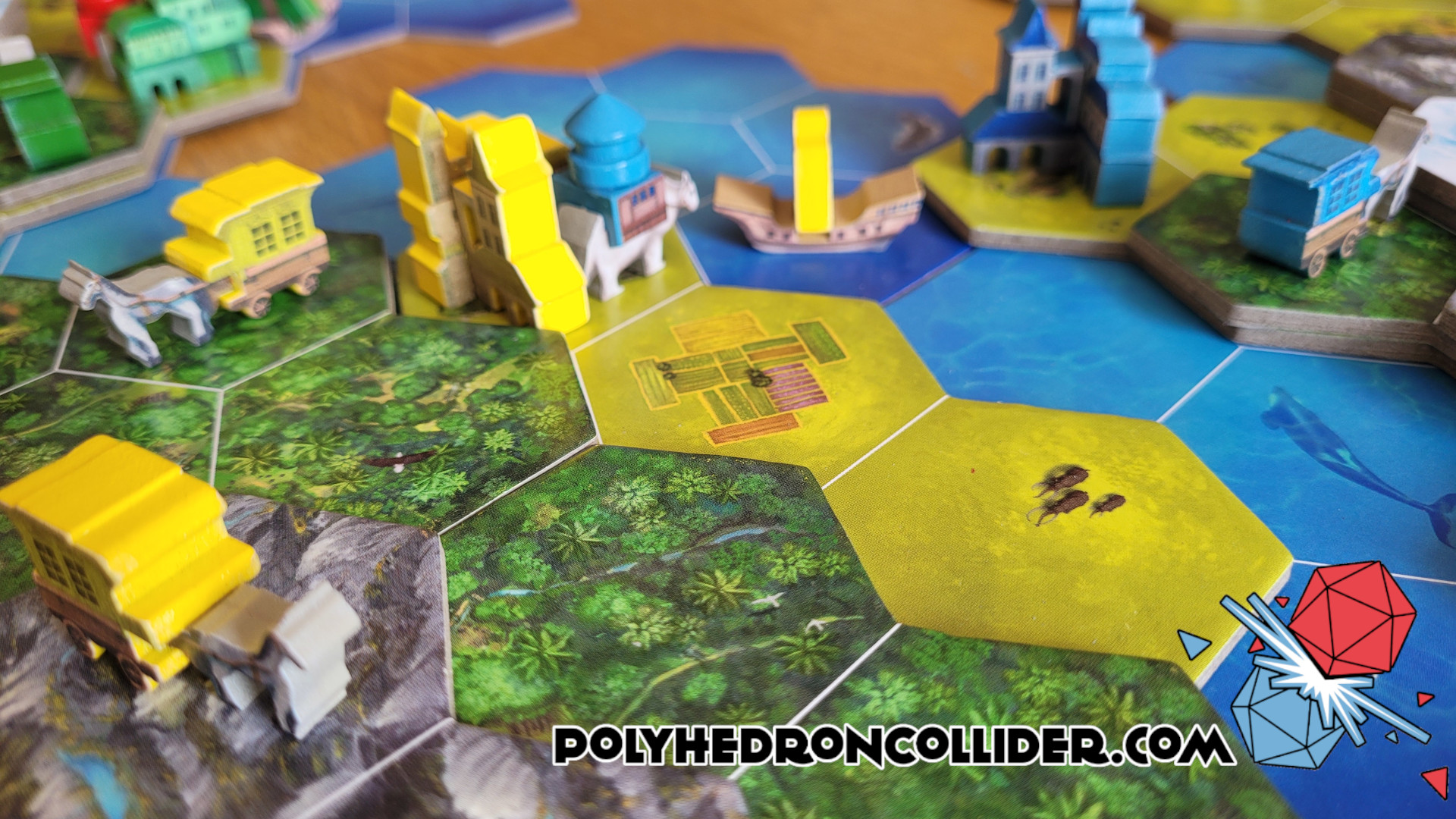 Polyhedron Collider Board Game Review Rise & Fall In Play View from the mountain