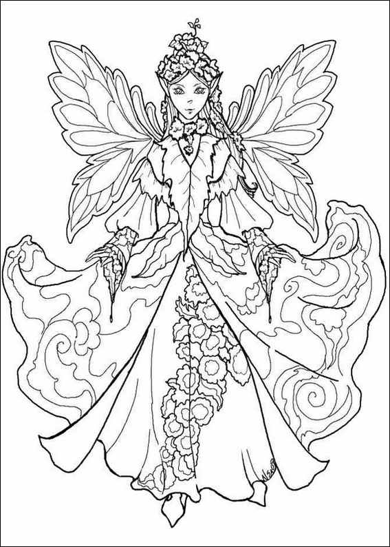 free fairy coloring pages for adults - Amy Brown Fairies Coloring Book 