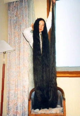 Women In Very Long Hair