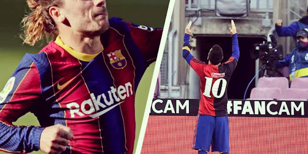 La Liga: Griezmann shines, Messi pays tribute to Maradona As Barca wins at camp Nou