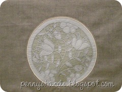 stitchery in window