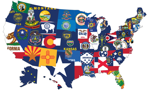 State Flag Map