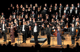 IN PERFORMANCE: the cast of Washington Concert Opera's performance of Gaetano Donizetti's LA FAVORITE in Lisner Auditorium, 4 March 2016 [Photo by Don Lassell, © by Washington Concert Opera]