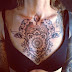 Chest Tattoo for Gorgeous Black Women