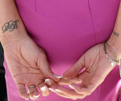 The Poshest of Wrist Tattoos We just discovered that Victoria Beckham aka