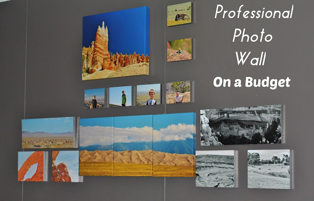 Create a professional photo wall on a budget. #decor #diy