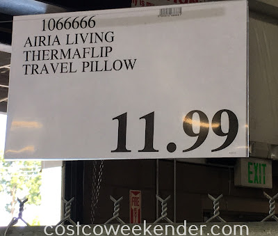 Deal for the Aria Living ThermaFlip Travel Pillow at Costco