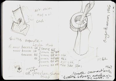 At Schwitters Jill Evans notebook 2013