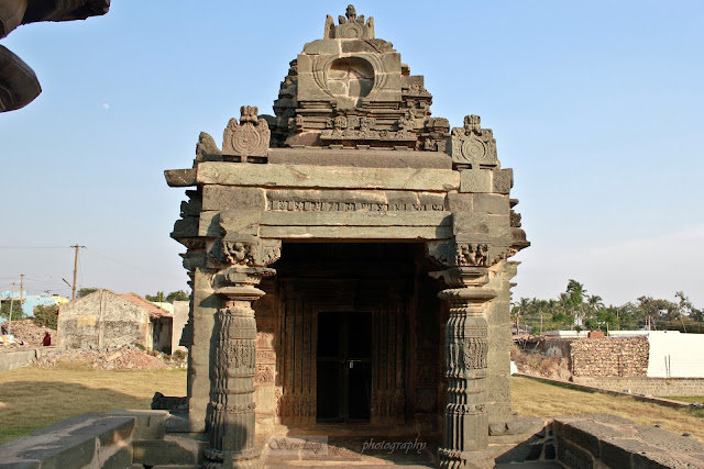 Front view of Suryanaraya Shrine as seen from the east door of the Kashivishwanatha shrine