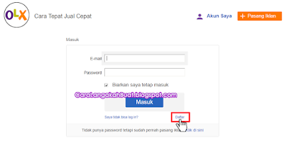 Cara mendaftar OLX terbaru