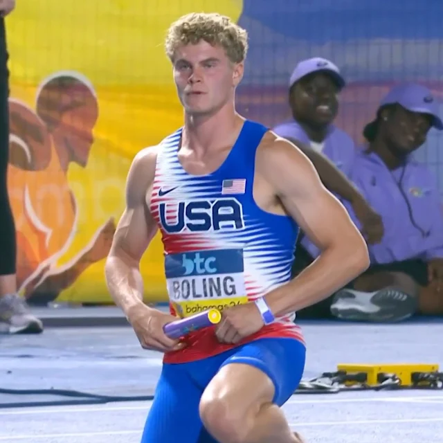Travis Miller @travismillerx13 6 พ.ค. 2024  Fastest men's splits: #WorldRelays mixed 4x400m final  45.11🇺🇸Matthew Boling 45.18🇺🇸Willington Wright 45.32🇳🇱Isaya Klein Ikkink 45.88🇧🇪Christian Iguacel 46.04🇮🇪Thomas Barr