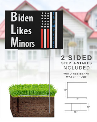 Biden likes minors yard sign