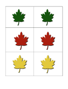 The Activity Mom - Leaf Color Matching (printable) - The Activity Mom