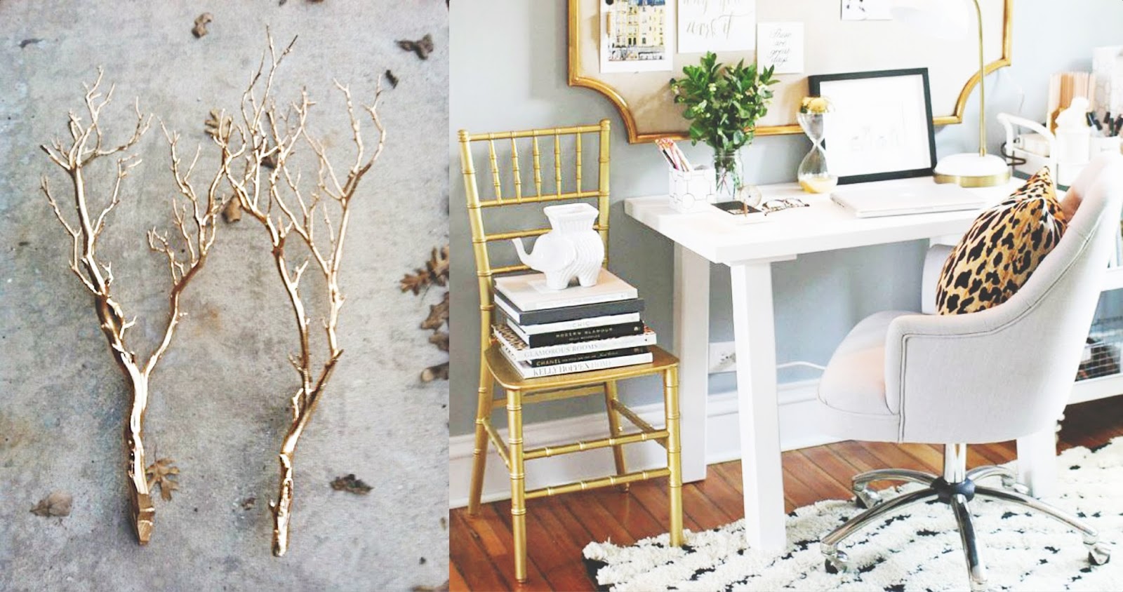 Now That's Chic: Gold Accents Home Decor Fever