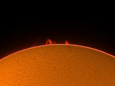 Protuberàncies solars  9/07/2018  9:15 UT