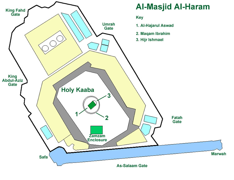 My-Diary: Al Masjid al Haram Map