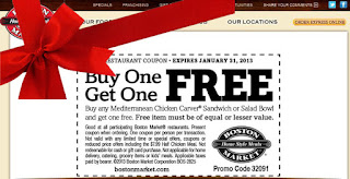 Free Printable Boston Market Coupons