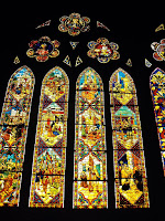 Catedral de Sta Maria de  Regla seus belos vitrais  em León Espanha