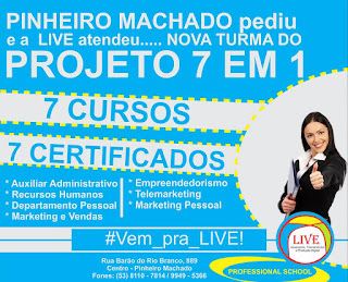 Você pediu e a LIVE atendeu... Nova turma do Projeto 7 em 1