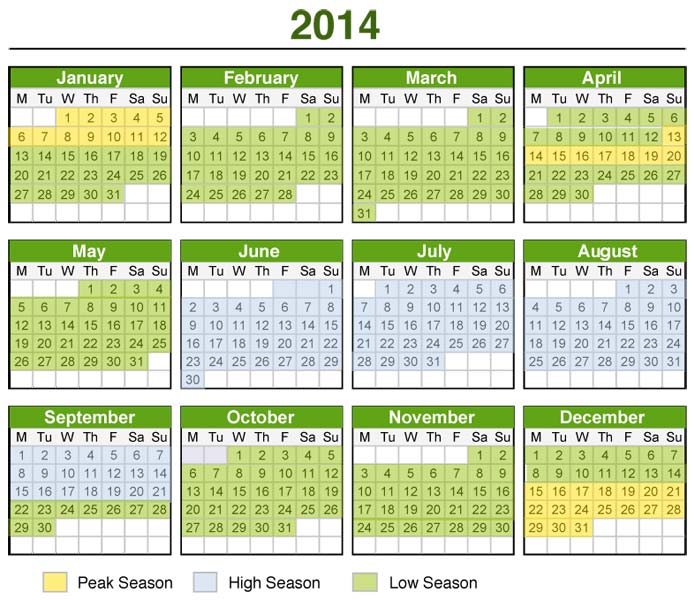 Kalender Tahun 2014  kata mutiara dan cinta