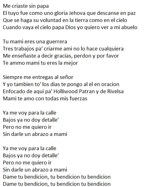 LETRA - Tu Bendición - Poeta Callejero _1