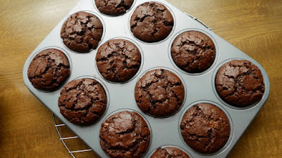 Saftige Muffins mit viel Schokolade